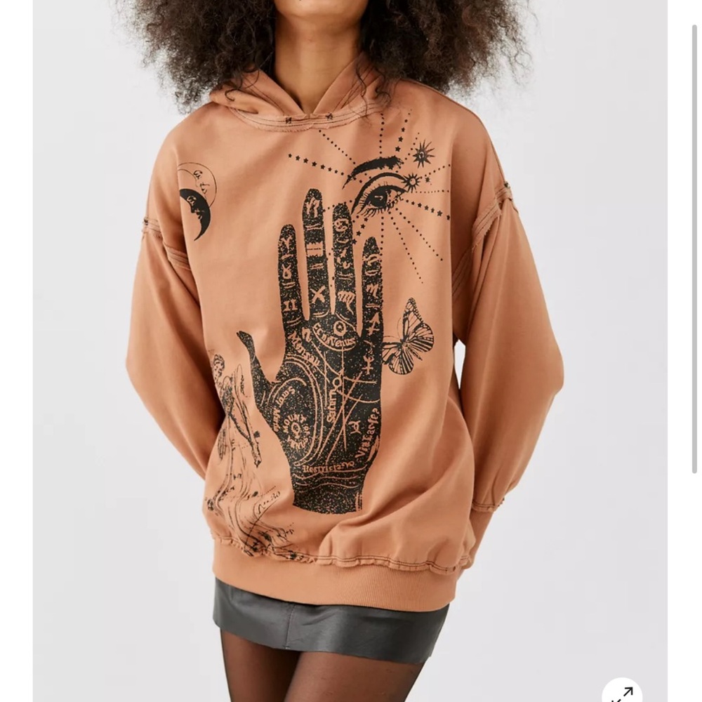 URBAN OUTFITTERS NATE PALMISTRY HOODIE SWEATSHIRT